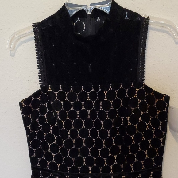 Shoshanna Velvet Polka-Dot Cocktail Dress - Picture 4 of 7